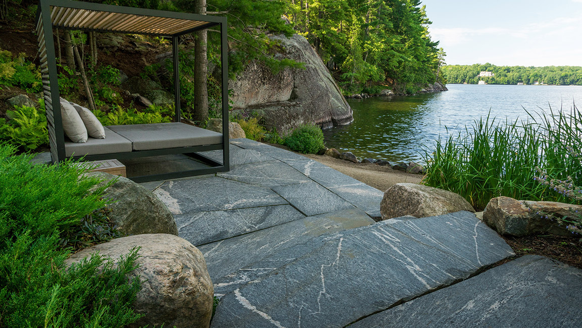 stone patio