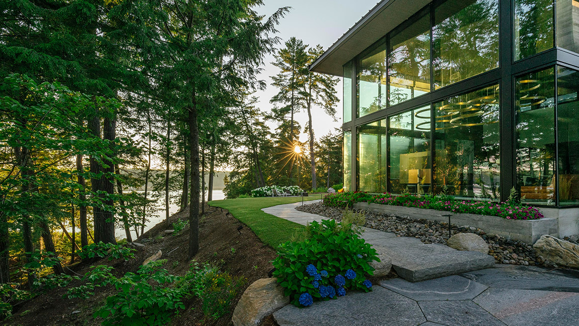 stone walkway